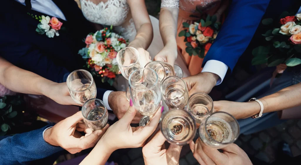 wedding celebration toast