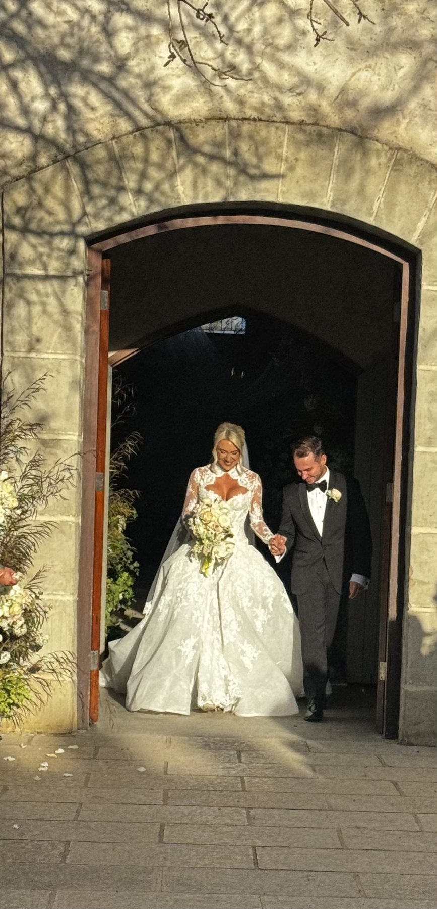 Emma and Fletcher married at the Stones of the Yarra Valley chapel