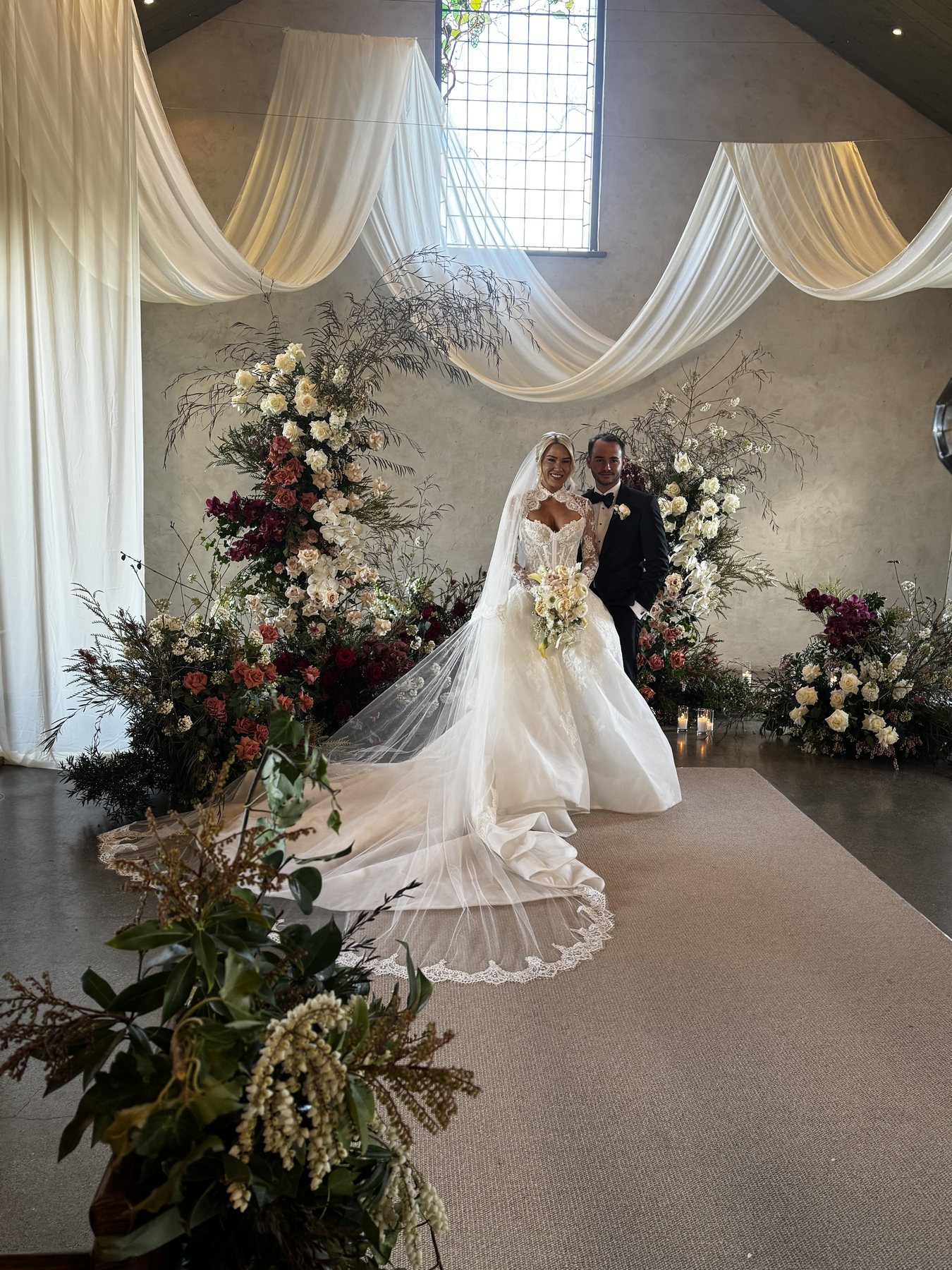 Emma inside the chapel at Stones of the Yarra Valley