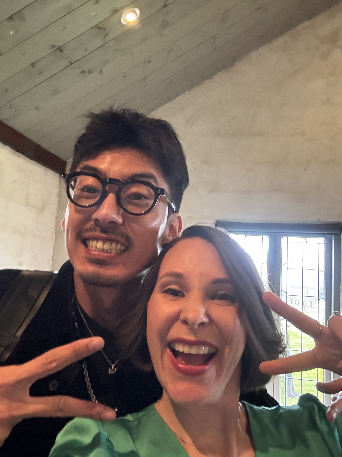 Wedding photographer Ethan Li of Ethan Gallery with celebrant Charis White at Stones of the Yarra Valley